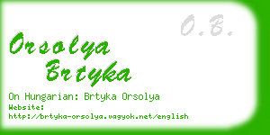 orsolya brtyka business card